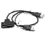 vhbw SATA zu USB Adapter, Anschlusskabel für 2'5" HDD Festplatten - Festplattenkabel, Plug & Play Fähig, Schwarz