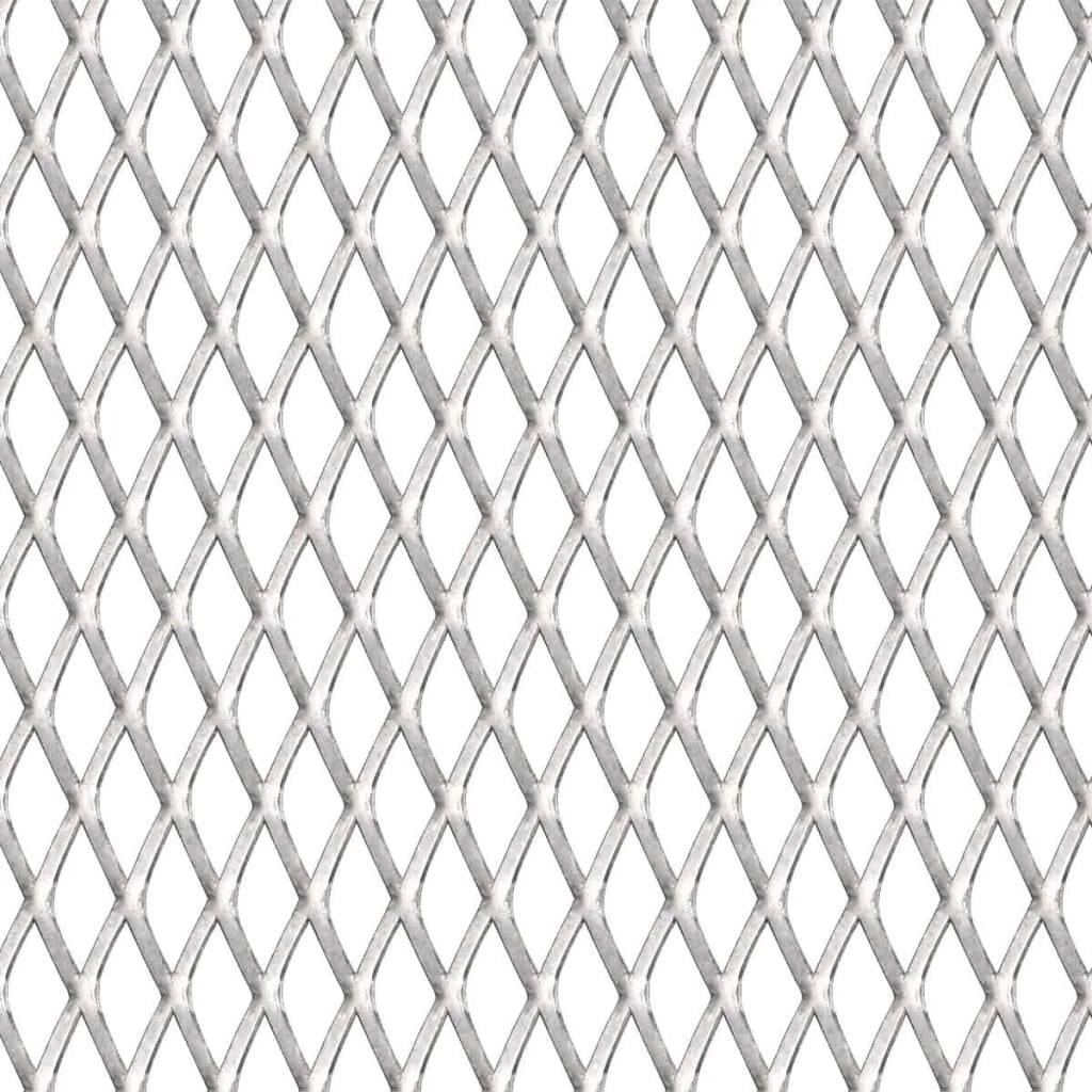 vidaXL Gittermatte Streckmetall Edelstahl 100x85 cm 20x10x2 mm