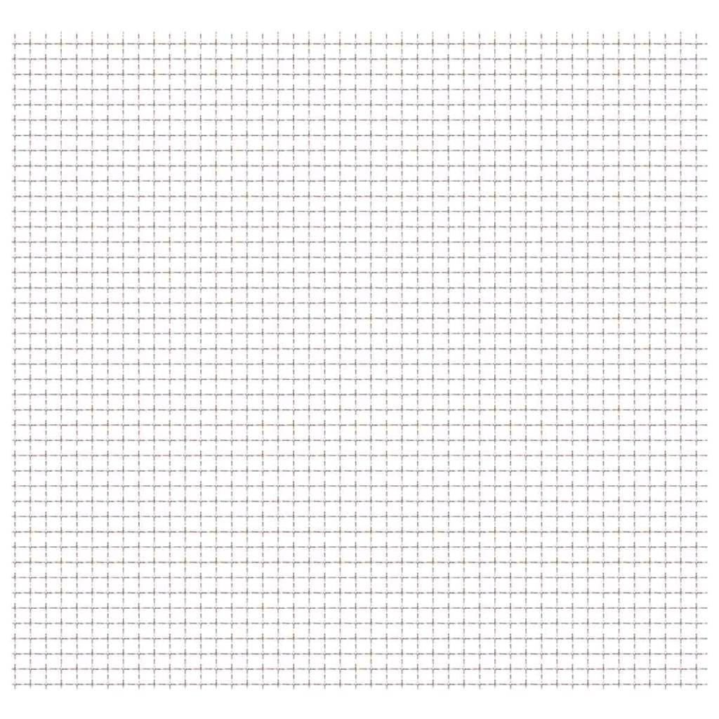 vidaXL Wellengitter Edelstahl 50×50 cm 11×11×2 mm