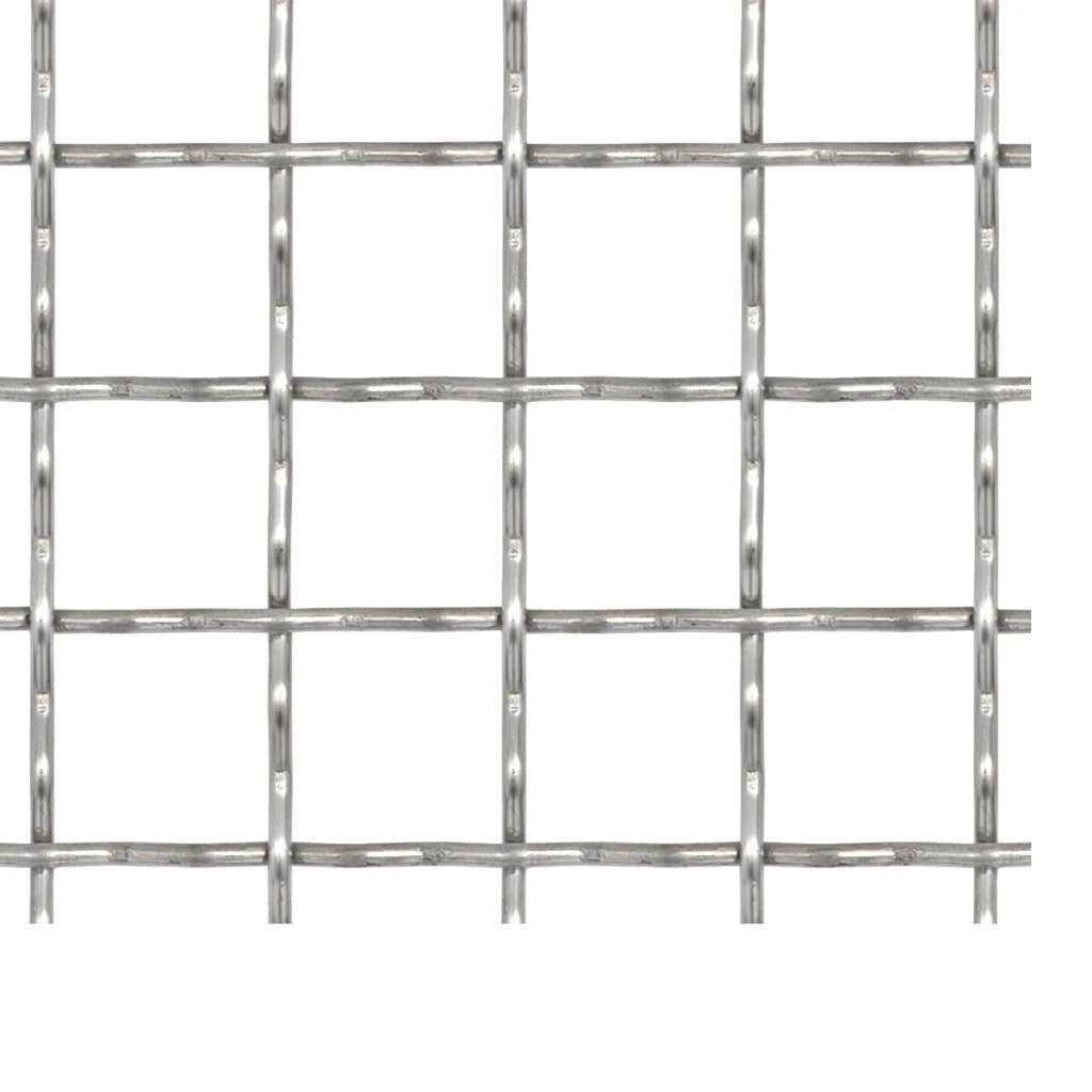 vidaXL Wellengitter Edelstahl 100x85 cm 11x11x2 mm