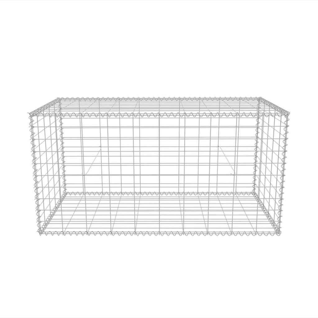 vidaXL Gabionenkorb Stahl 100×50×50 cm