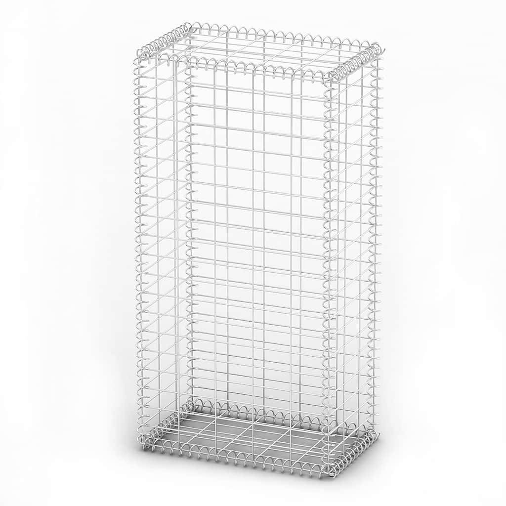 vidaXL Steinkorb Gabione mit Deckeln Verzinkter Draht 100×50×30 cm