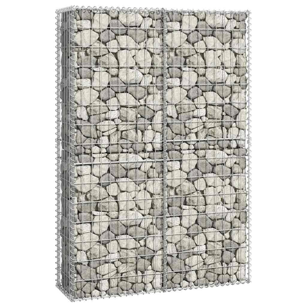 vidaXL Steinkorb Gabione mit Deckeln Verzinkter Draht 150×100×30 cm