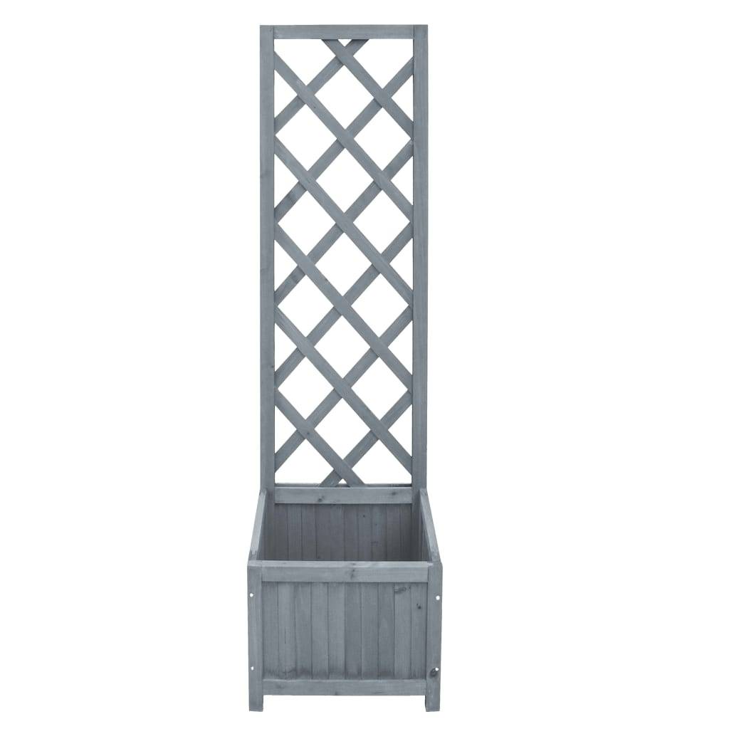 vidaXL Spalier mit Blumenkasten 40x30x135 cm Massivholz Tanne