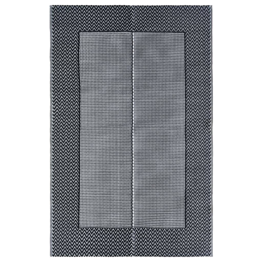 vidaXL Outdoor-Teppich ARAKIL Grau 120x180 cm PP