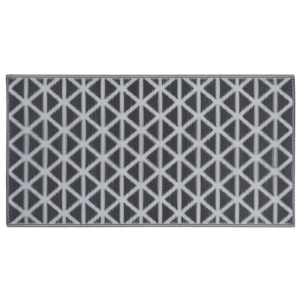 vidaXL Outdoor-Teppich ARAKIL Schwarz 160x230 cm PP