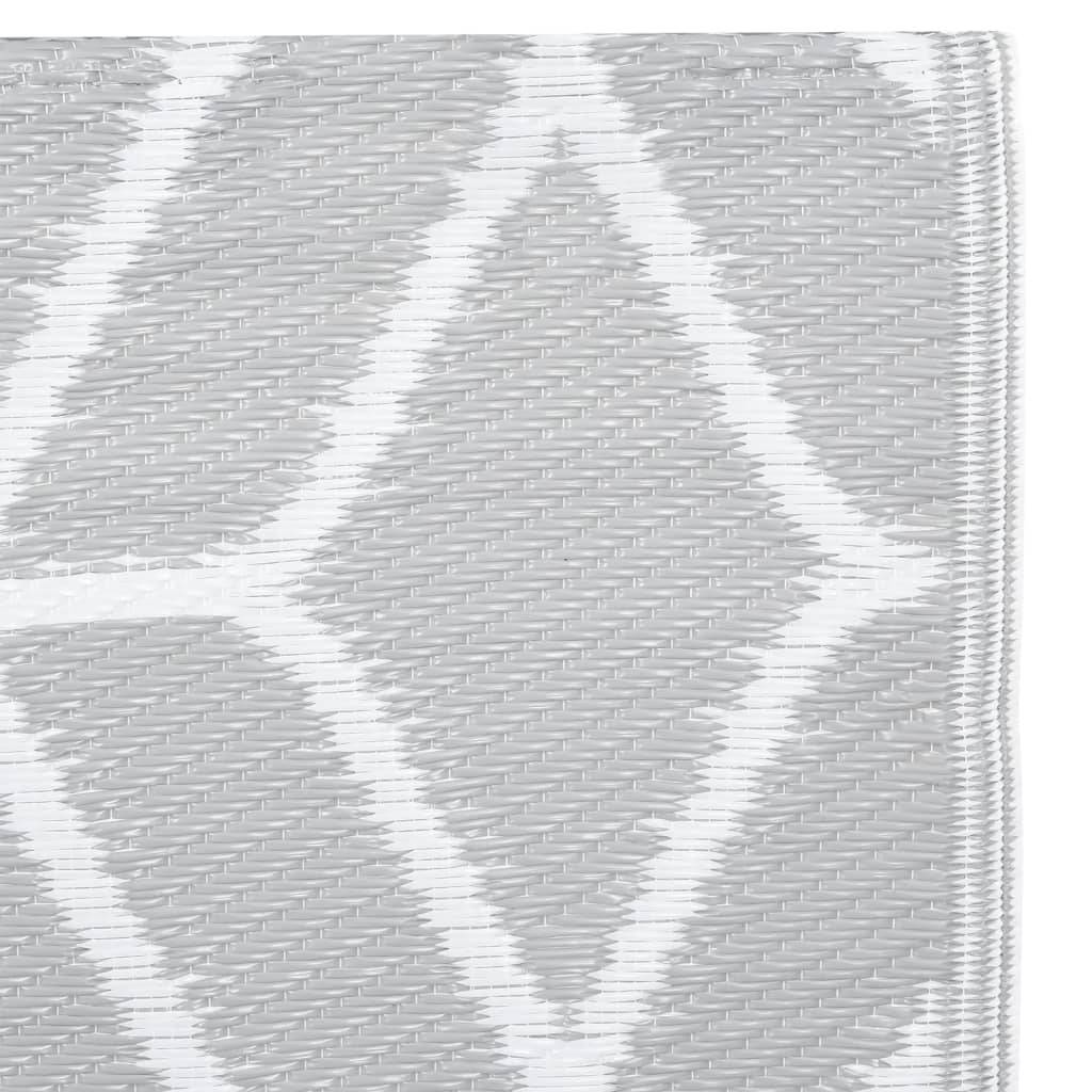 vidaXL Outdoor-Teppich ARAKIL Grau 80x150 cm PP