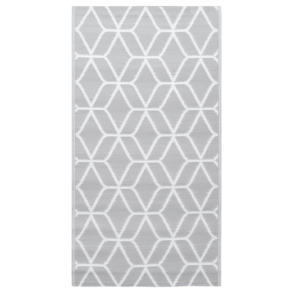 vidaXL Outdoor-Teppich ARAKIL Grau 80x150 cm PP