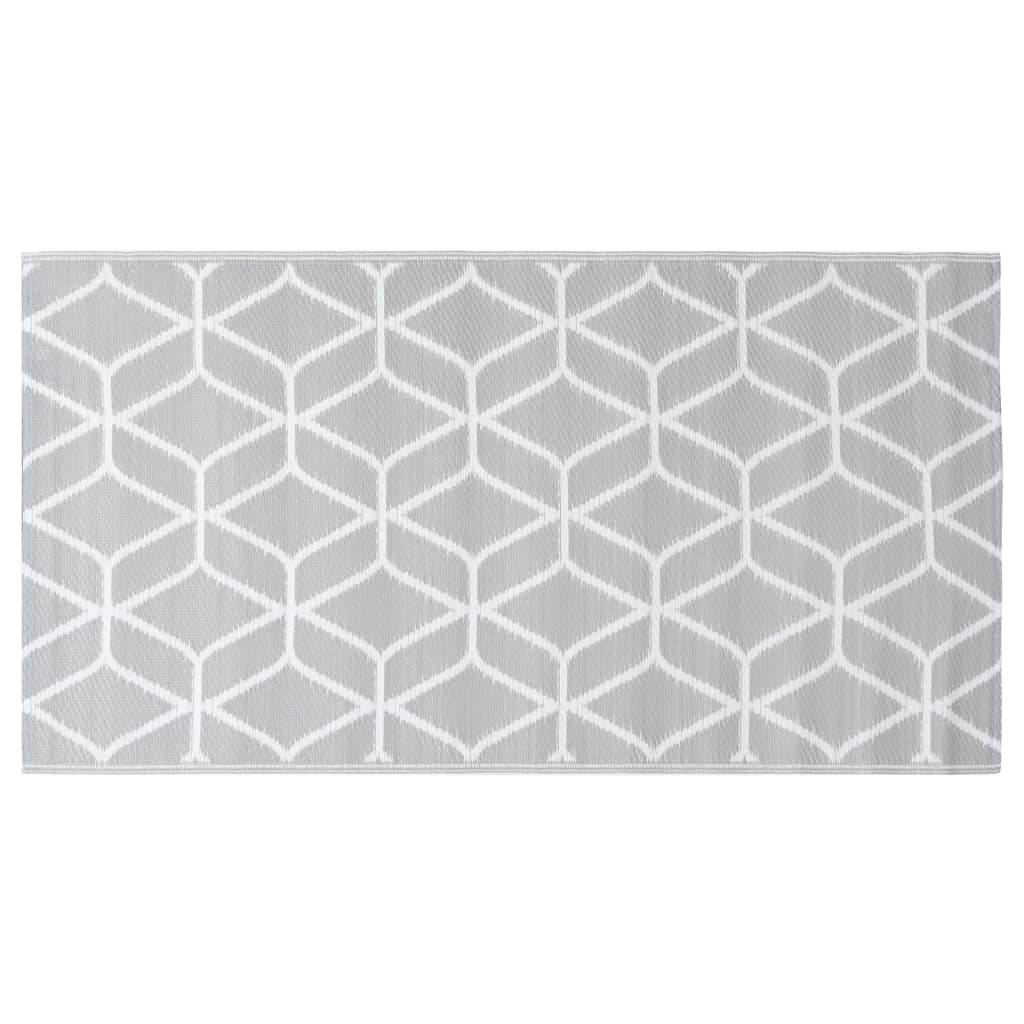 vidaXL Outdoor-Teppich ARAKIL Grau 190x290 cm PP