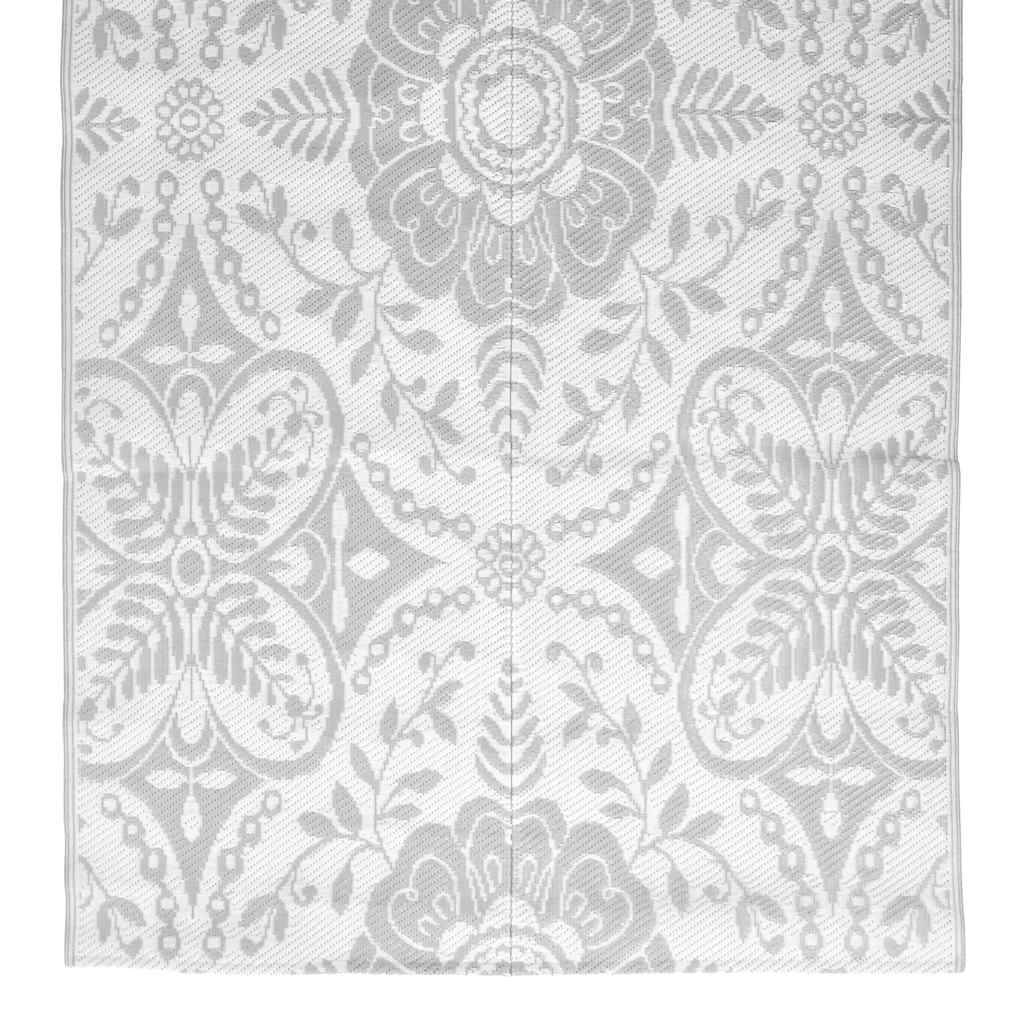 vidaXL Outdoor-Teppich ARAKIL Hellgrau 160x230 cm PP