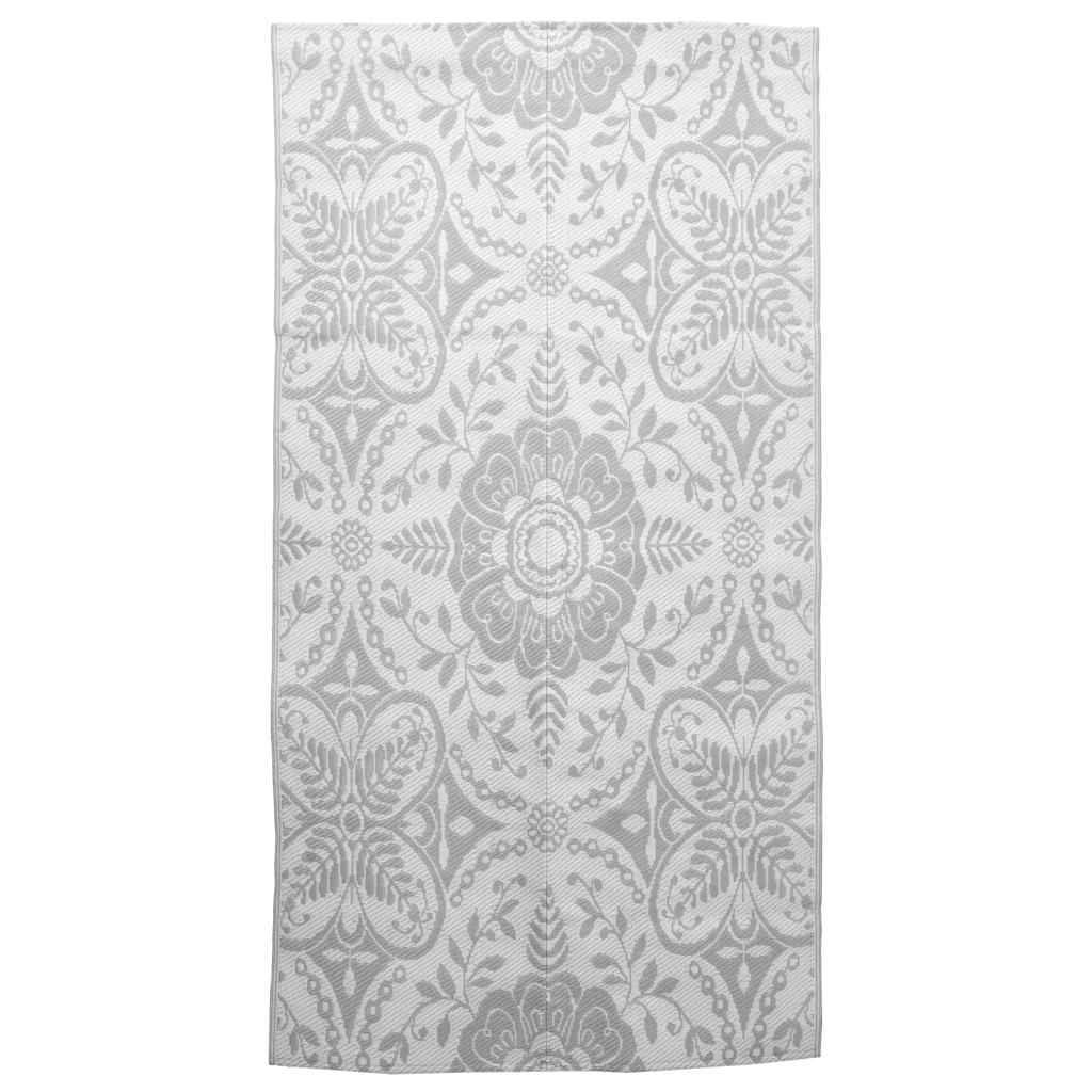vidaXL Outdoor-Teppich ARAKIL Hellgrau 160x230 cm PP