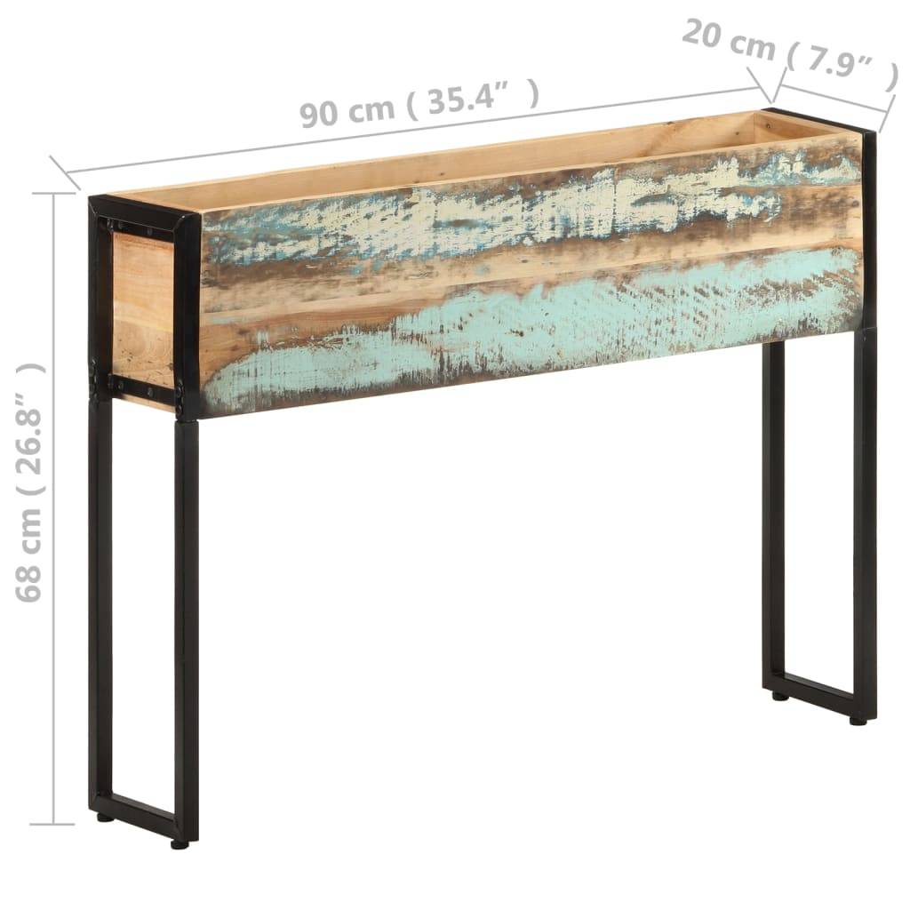 vidaXL Pflanzkübel 90x20x68 cm Recyceltes Massivholz