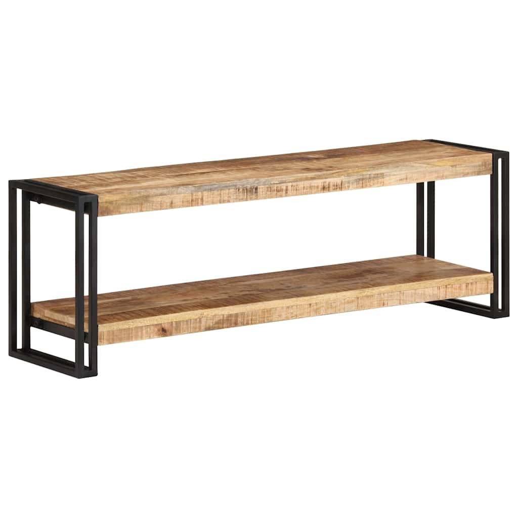 vidaXL TV-Schrank 120x30x40 cm Raues Mangoholz