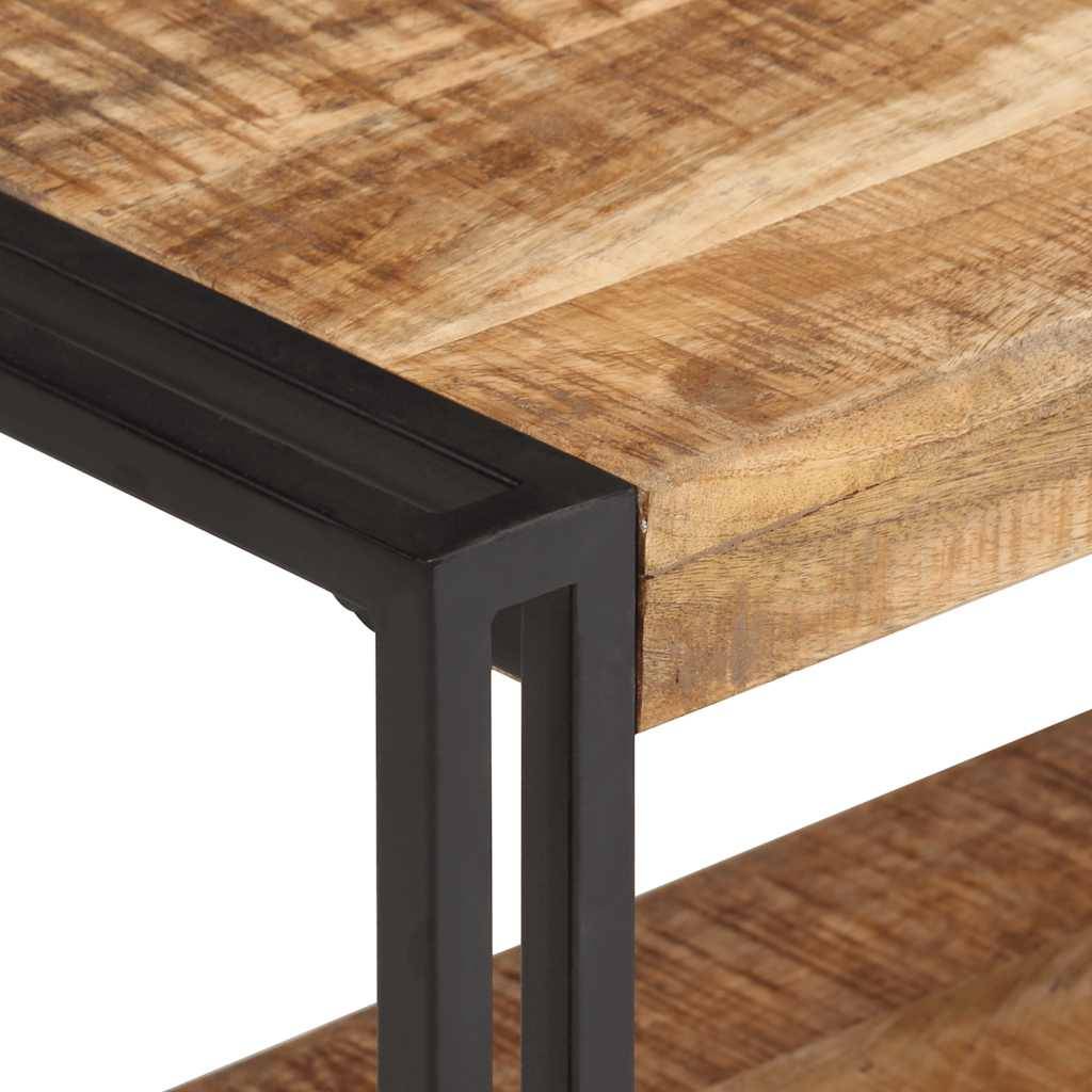 vidaXL TV-Schrank 120x30x40 cm Raues Mangoholz