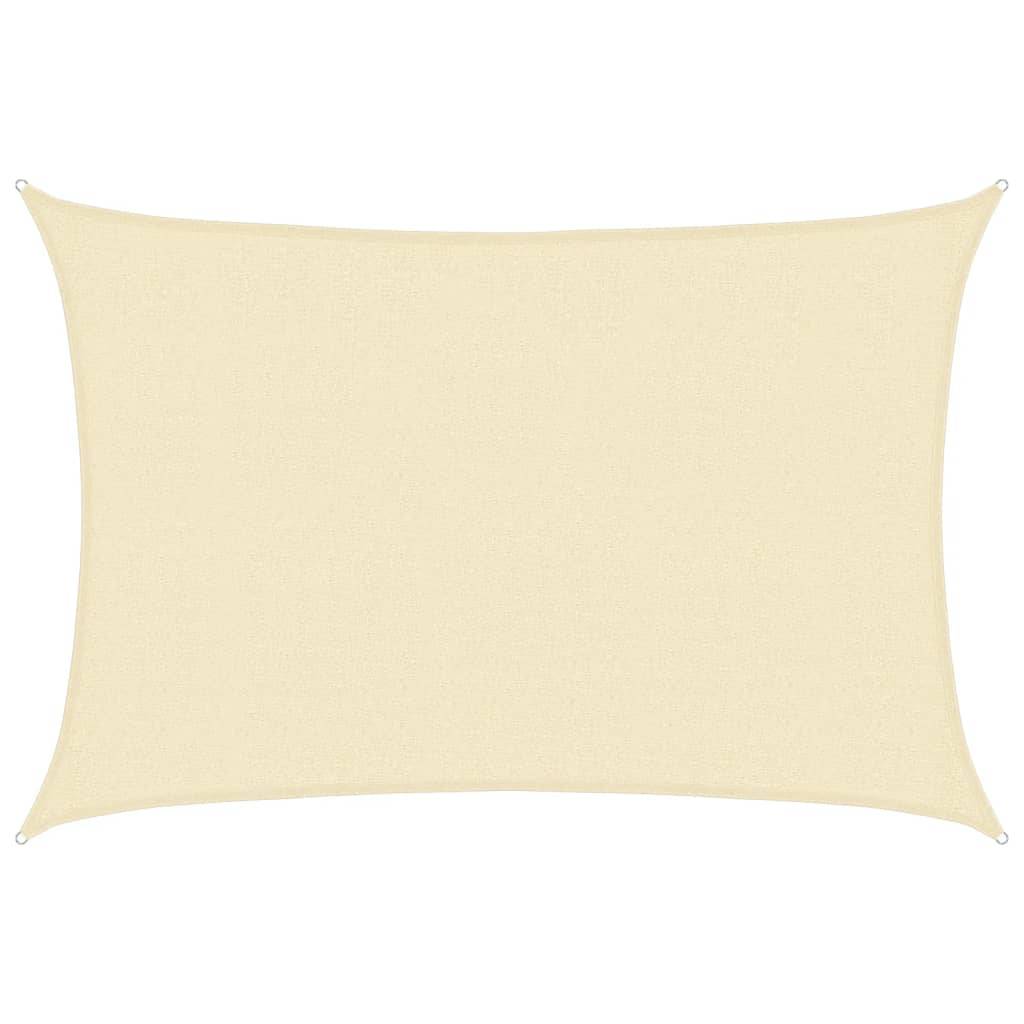 vidaXL Sonnensegel 160 g/m² Creme 2,5x4 m HDPE