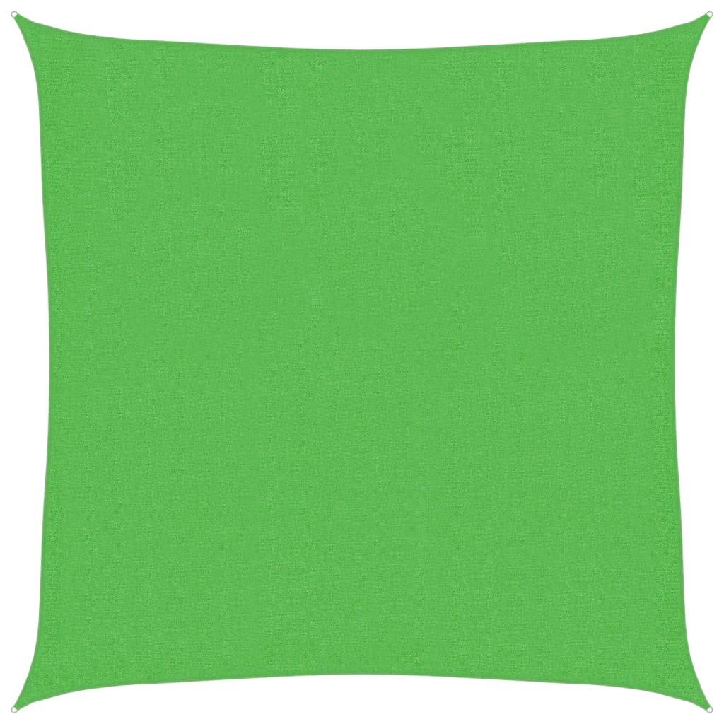 vidaXL Sonnensegel 160 g/m² Hellgrün 3x3 m HDPE