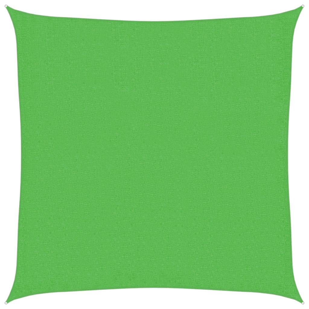 vidaXL Sonnensegel 160 g/m² Hellgrün 3,6x3,6 m HDPE