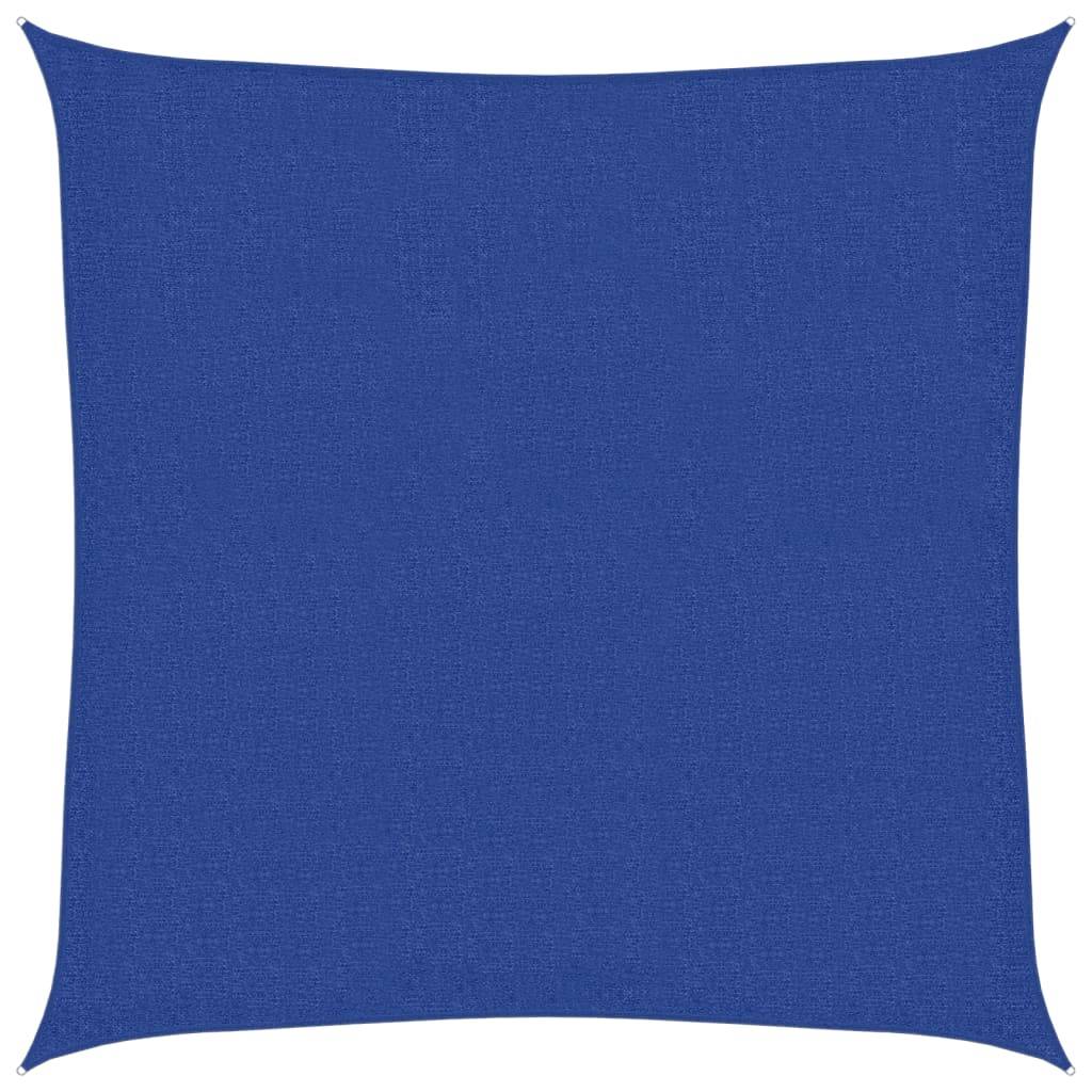 vidaXL Sonnensegel 160 g/m² Quadratisch Blau 3,6x3,6 m HDPE