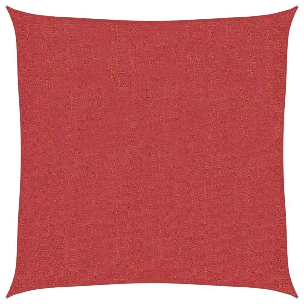vidaXL Sonnensegel 160 g/m² Rot 2,5x2,5 m HDPE