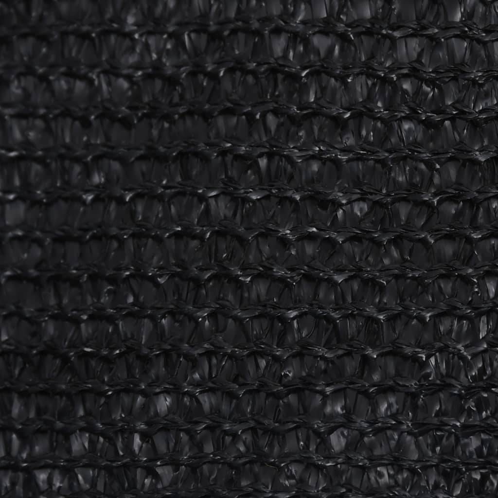 vidaXL Sonnensegel 160 g/m² Schwarz 2,5x2,5x3,5 m HDPE