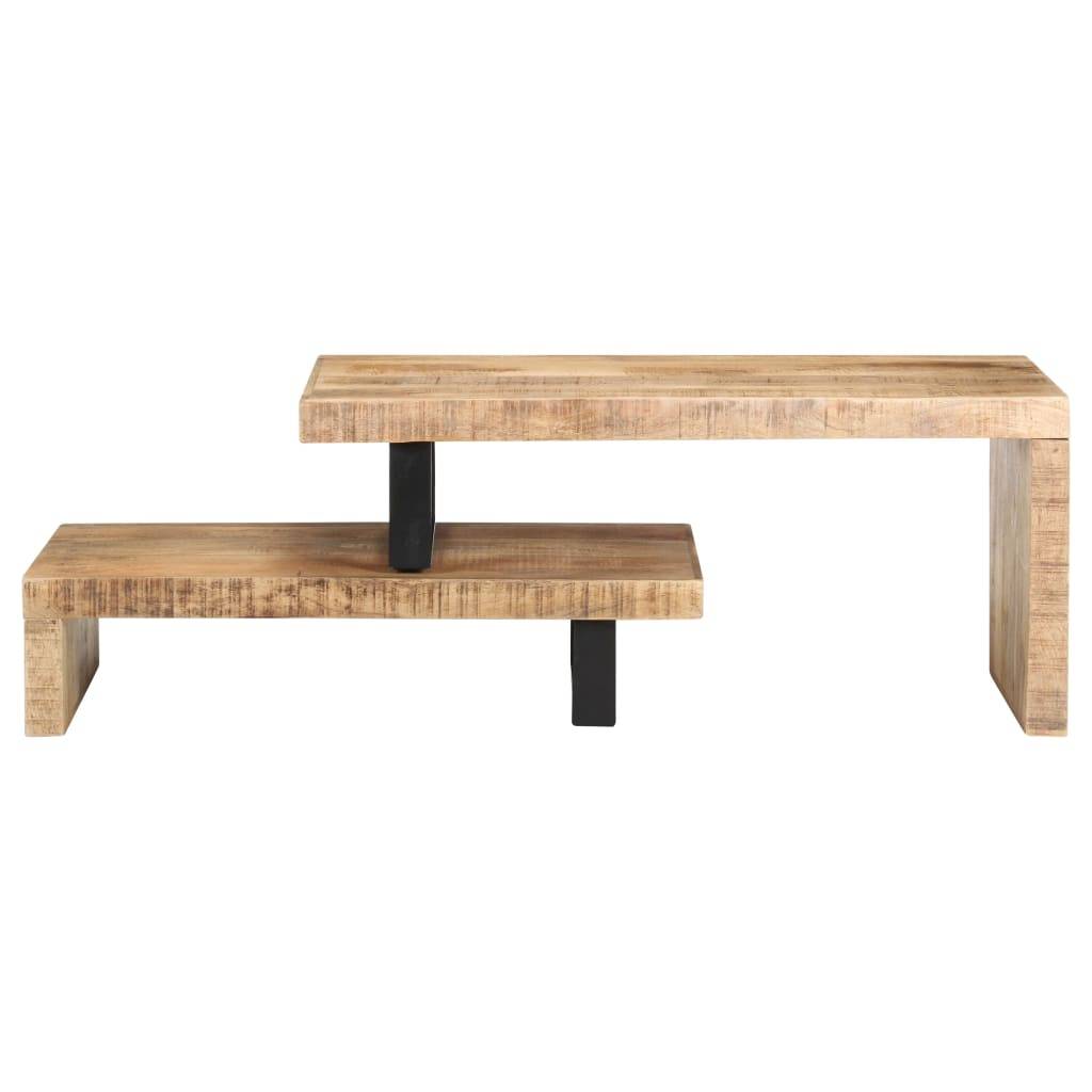 vidaXL 2-tlg. Couchtisch-Set Massivholz Mango