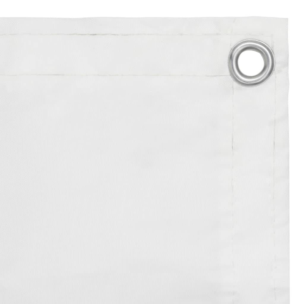vidaXL Balkon-Sichtschutz Weiß 120x500 cm Oxford-Gewebe