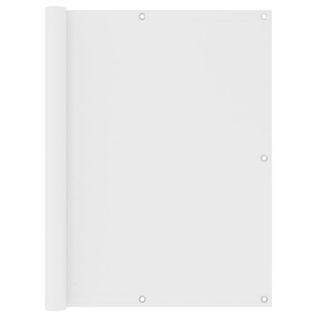 vidaXL Balkon-Sichtschutz Weiß 120x300 cm Oxford-Gewebe