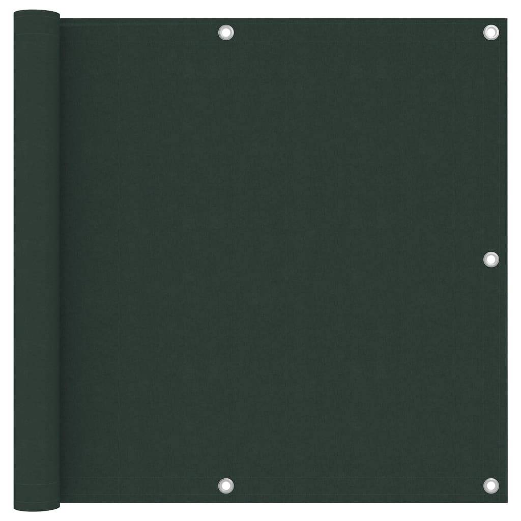 vidaXL Balkon-Sichtschutz Dunkelgrün 90x500 cm Oxford-Gewebe