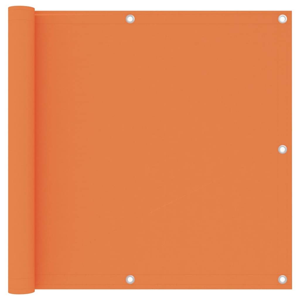 vidaXL Balkon-Sichtschutz Orange 90x500 cm Oxford-Gewebe