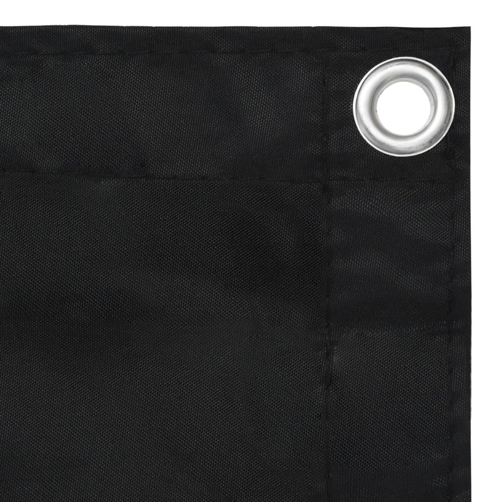 vidaXL Balkon-Sichtschutz Schwarz 90x500 cm Oxford-Gewebe