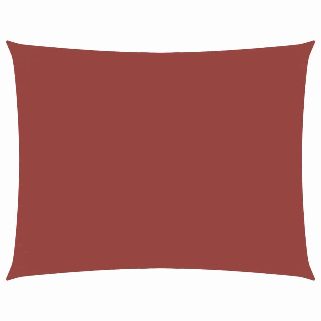 vidaXL Sonnensegel Oxford-Gewebe Rechteckig 3x4 m Terrakotta-Rot