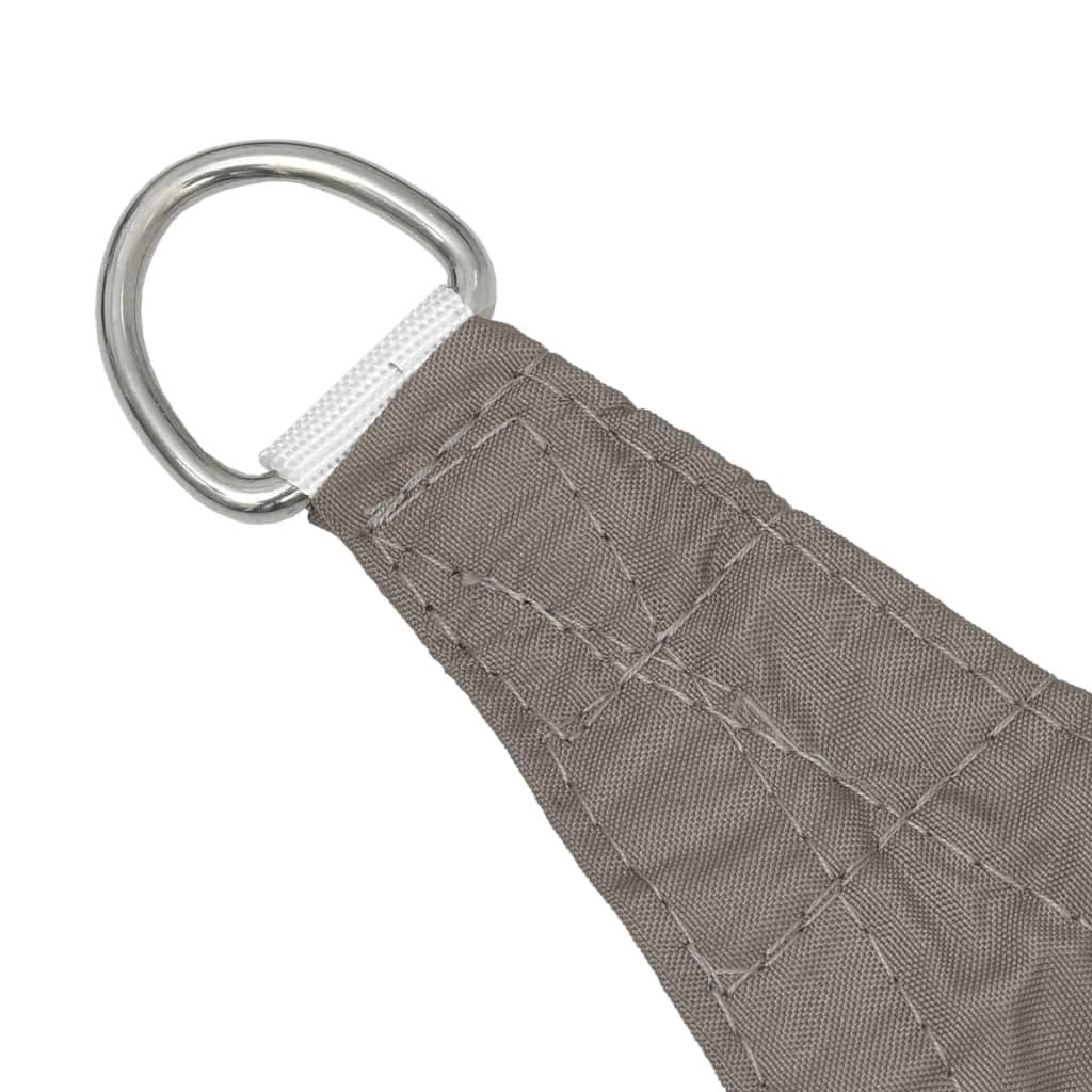 vidaXL Sonnensegel Oxford-Gewebe Dreieckig 3,5x3,5x4,9 m Taupe