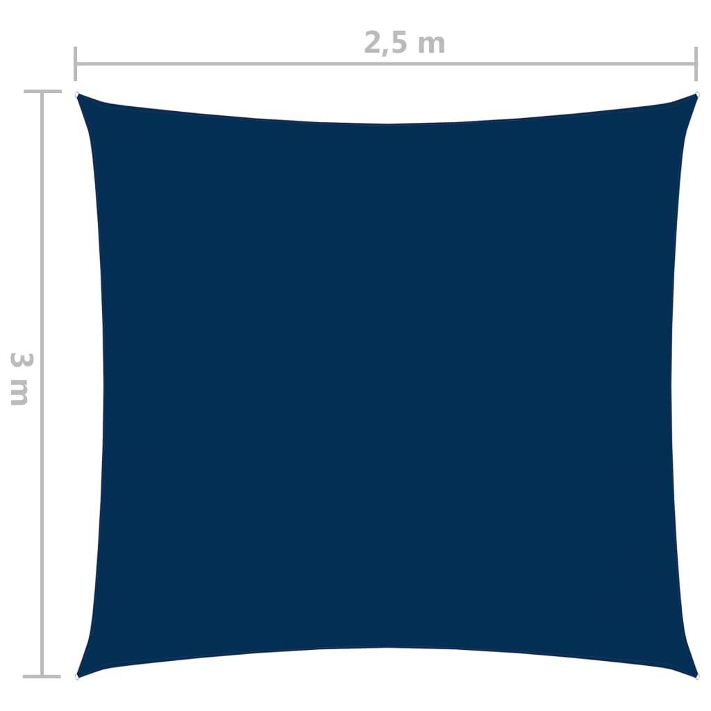 vidaXL Sonnensegel Oxford-Gewebe Rechteckig 2,5x3 m Blau