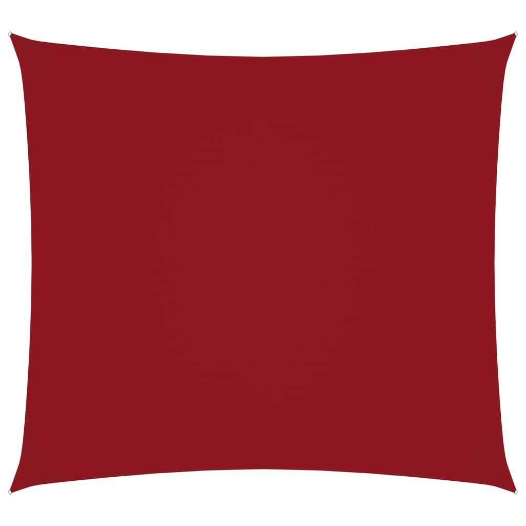 vidaXL Sonnensegel Oxford-Gewebe Quadratisch 5x5 m Rot