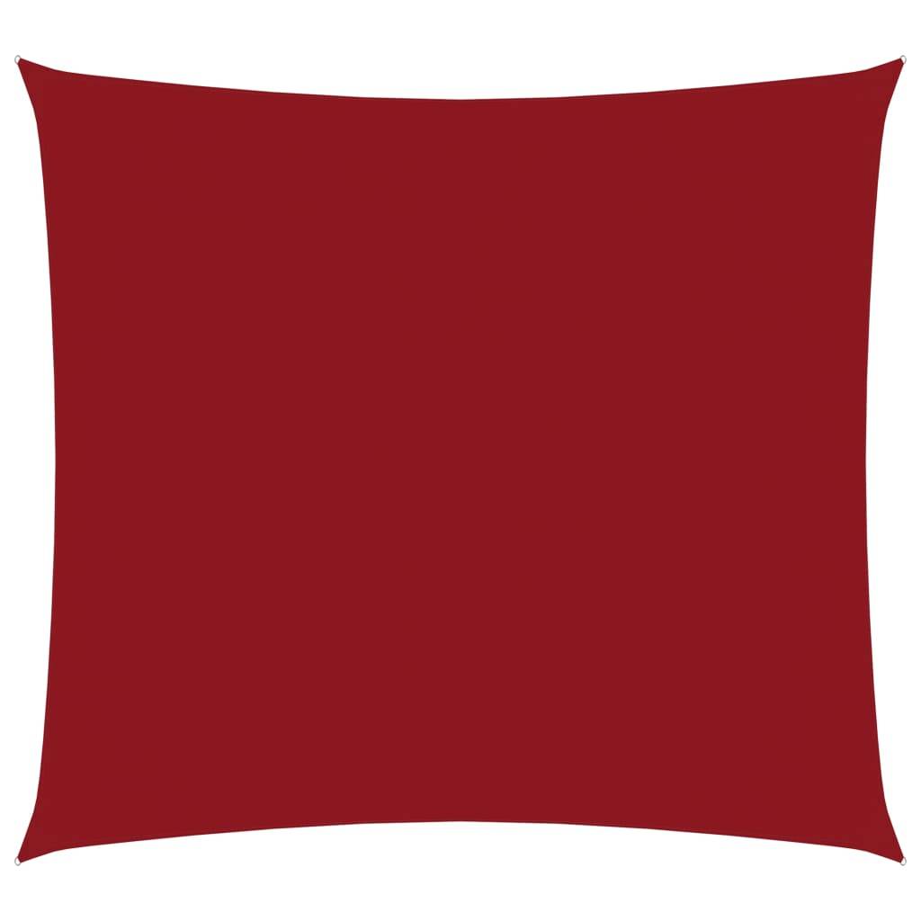 vidaXL Sonnensegel Oxford-Gewebe Quadratisch 6x6 m Rot