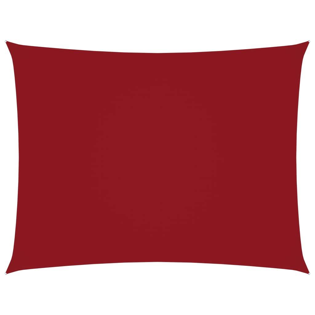 vidaXL Sonnensegel Oxford-Gewebe Rechteckig 2,5x3 m Rot