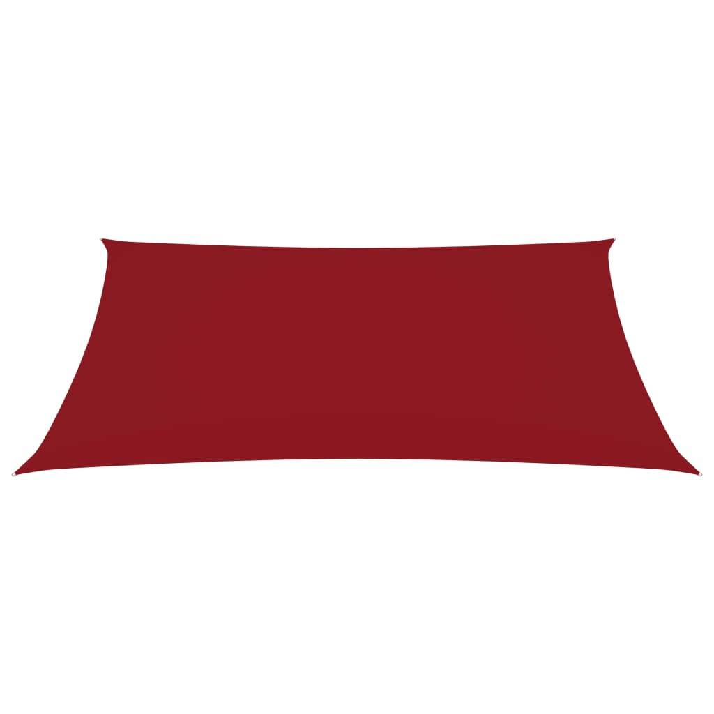 vidaXL Sonnensegel Oxford-Gewebe Rechteckig 2,5x3 m Rot
