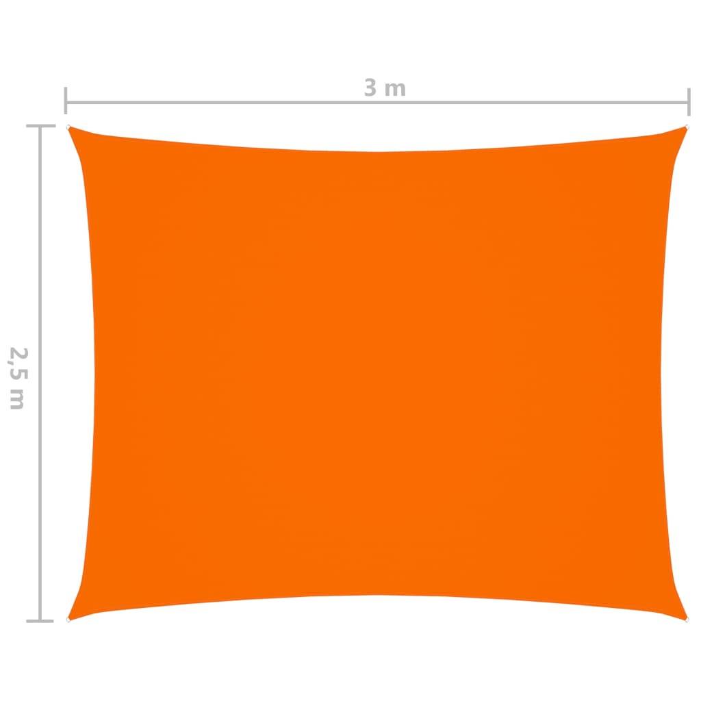 vidaXL Sonnensegel Oxford-Gewebe Rechteckig 2,5x3 m Orange