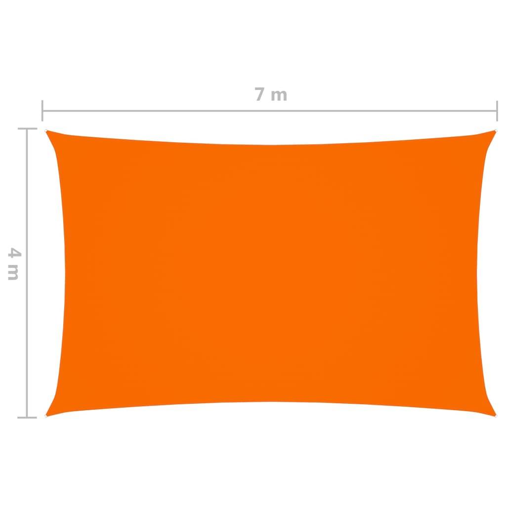vidaXL Sonnensegel Oxford-Gewebe Rechteckig 4x7 m Orange