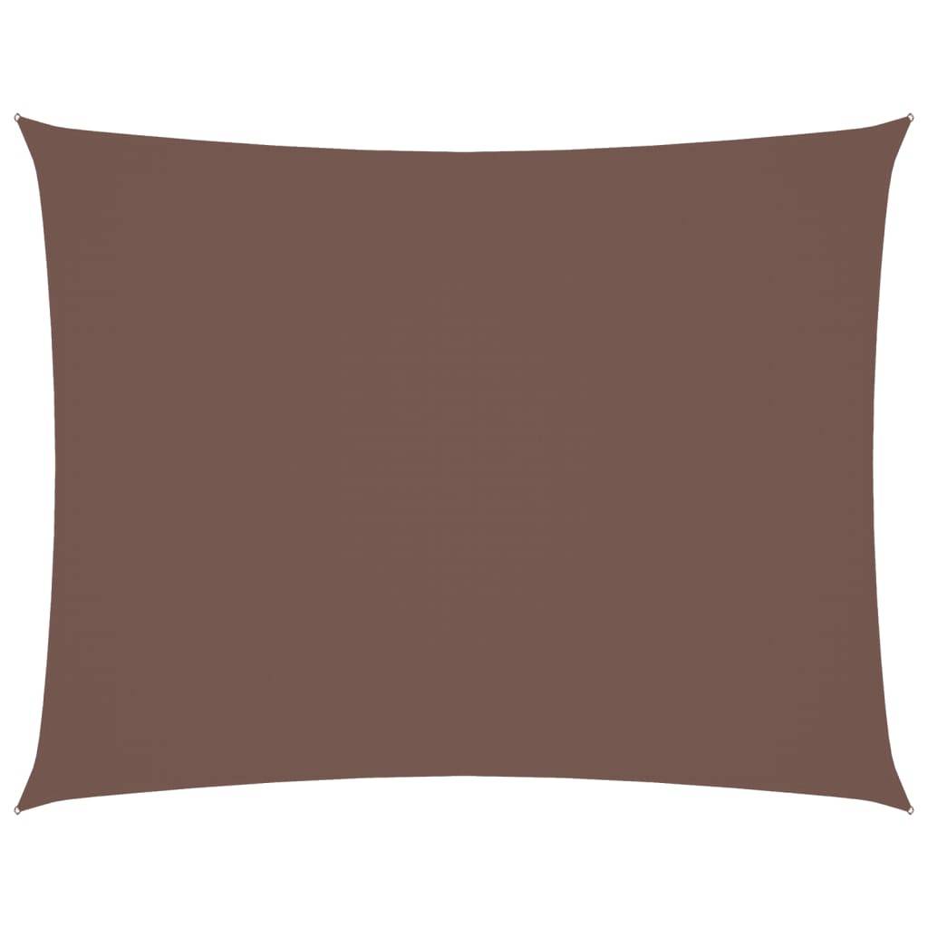 vidaXL Sonnensegel Oxford-Gewebe Rechteckig 2x3 m Braun