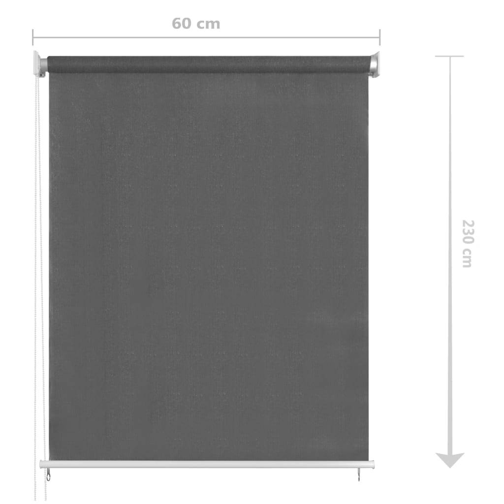 vidaXL Außenrollo 60x230 cm Anthrazit