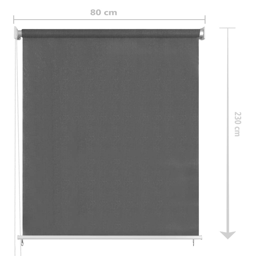 vidaXL Außenrollo 80x230 cm Anthrazit