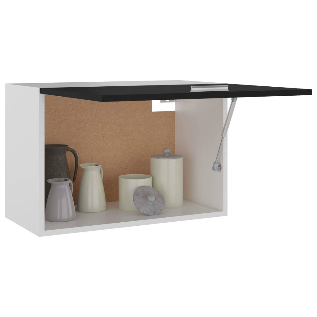 vidaXL Hängeschrank Lyon Schwarz 60x31x40 cm Holzwerkstoff