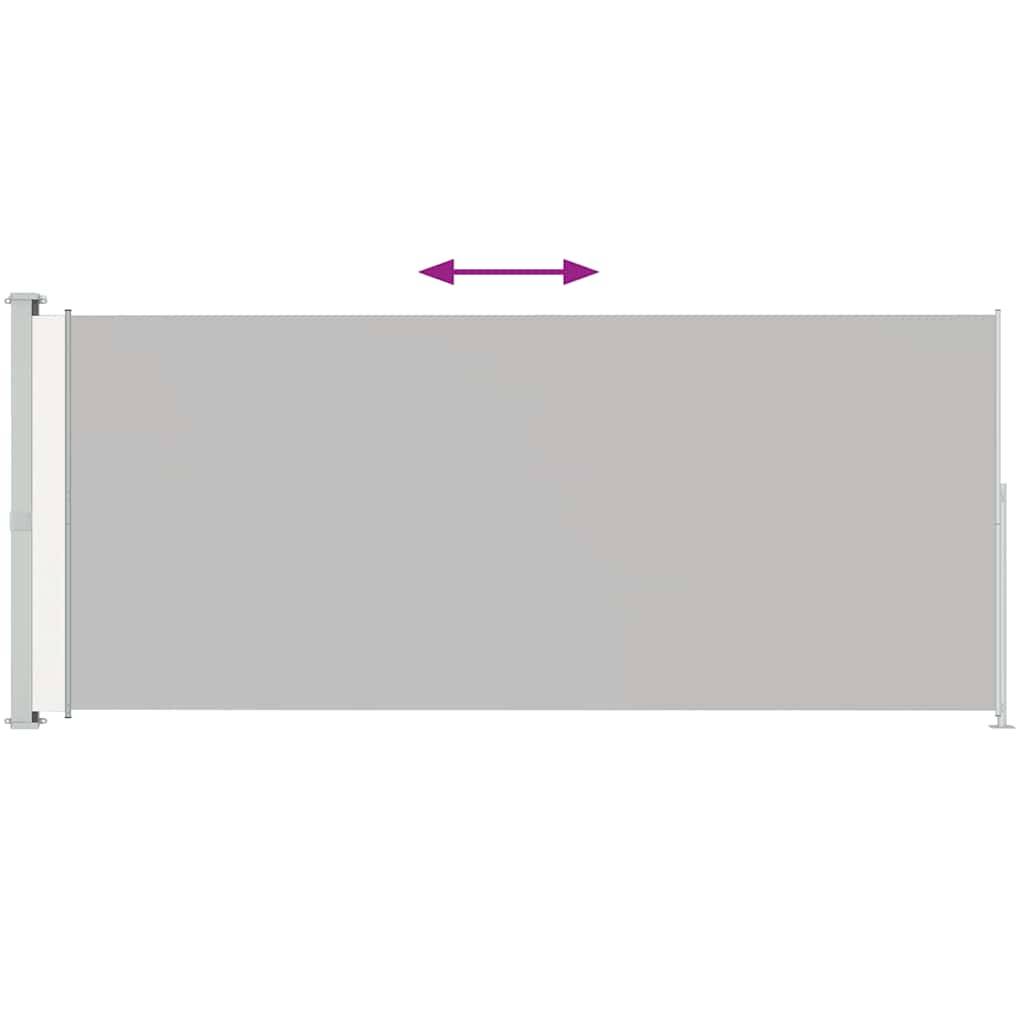 vidaXL Seitenmarkise Ausziehbar 220x500 cm Creme