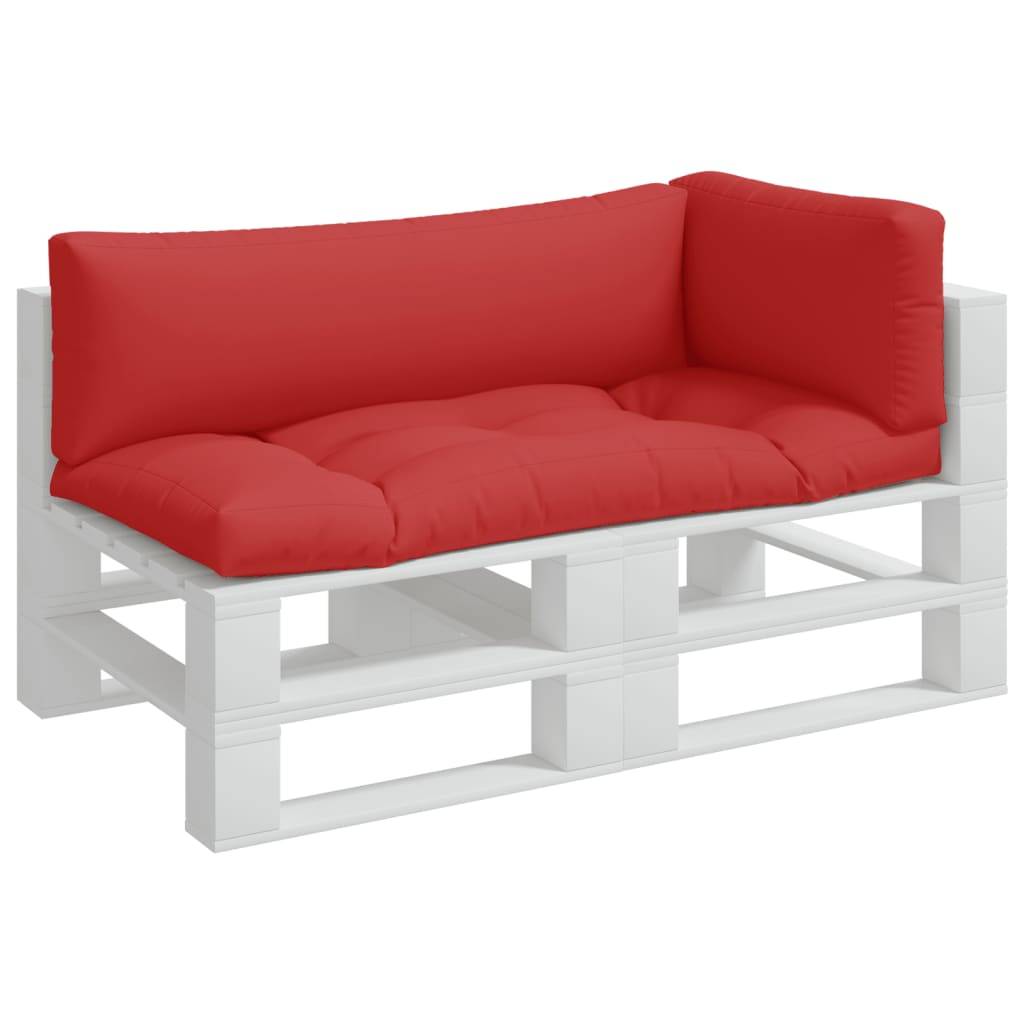 vidaXL Palettenkissen 3-tlg. Rot Stoff