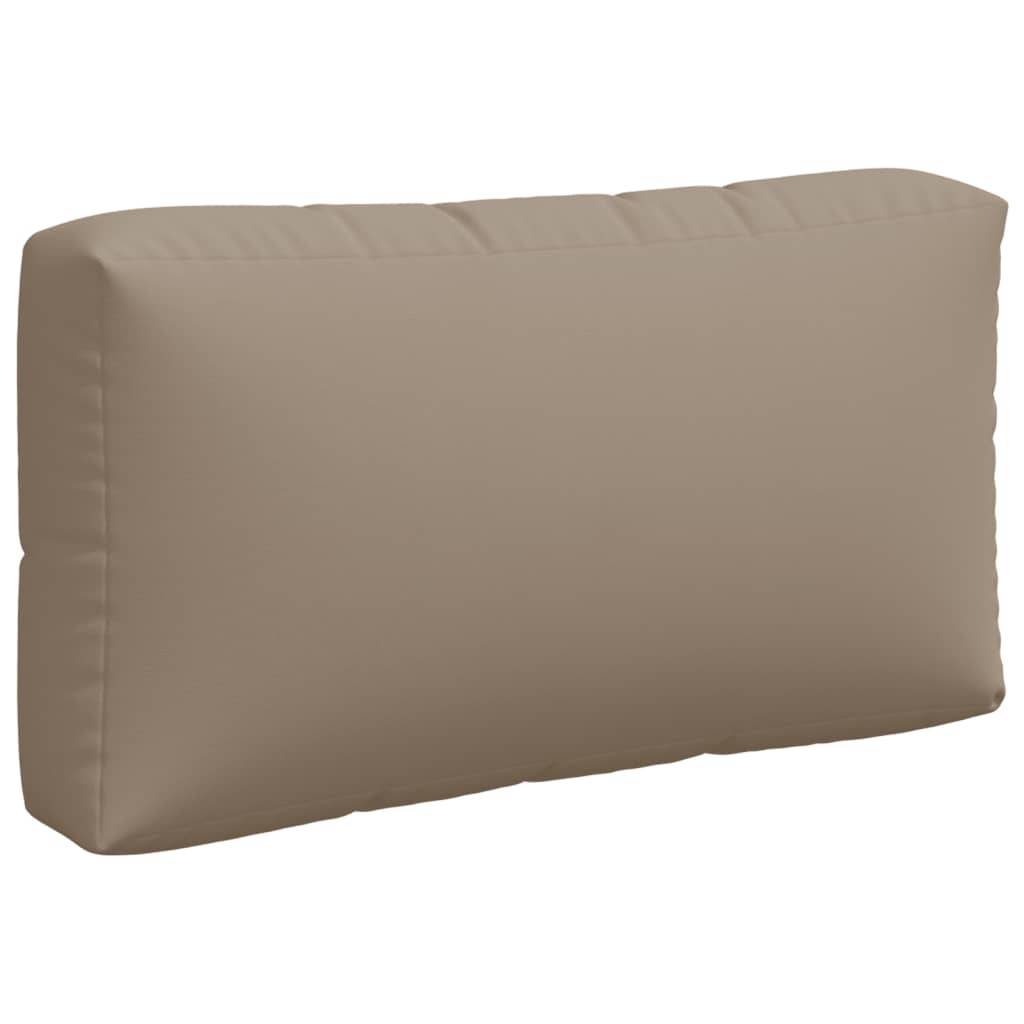 vidaXL Palettenkissen 3-tlg. Taupe Stoff