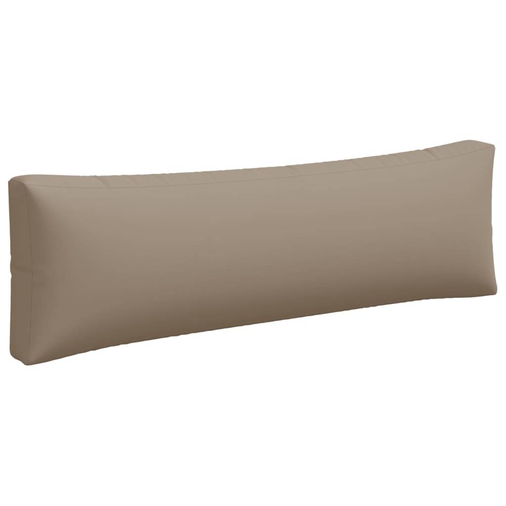 vidaXL Palettenkissen 3-tlg. Taupe Stoff