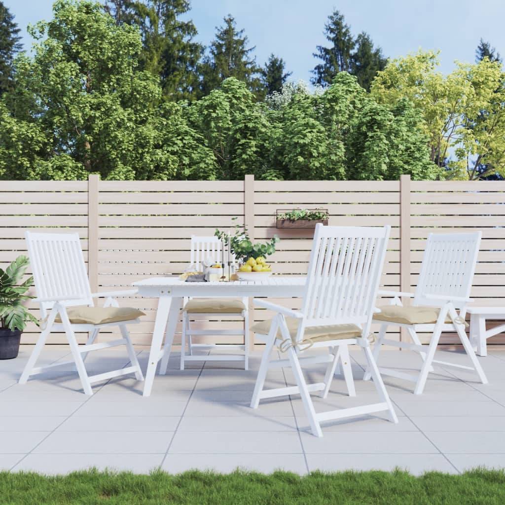 vidaXL Palettenkissen 4 Stk. Beige 50x50x7 cm Oxford-Gewebe