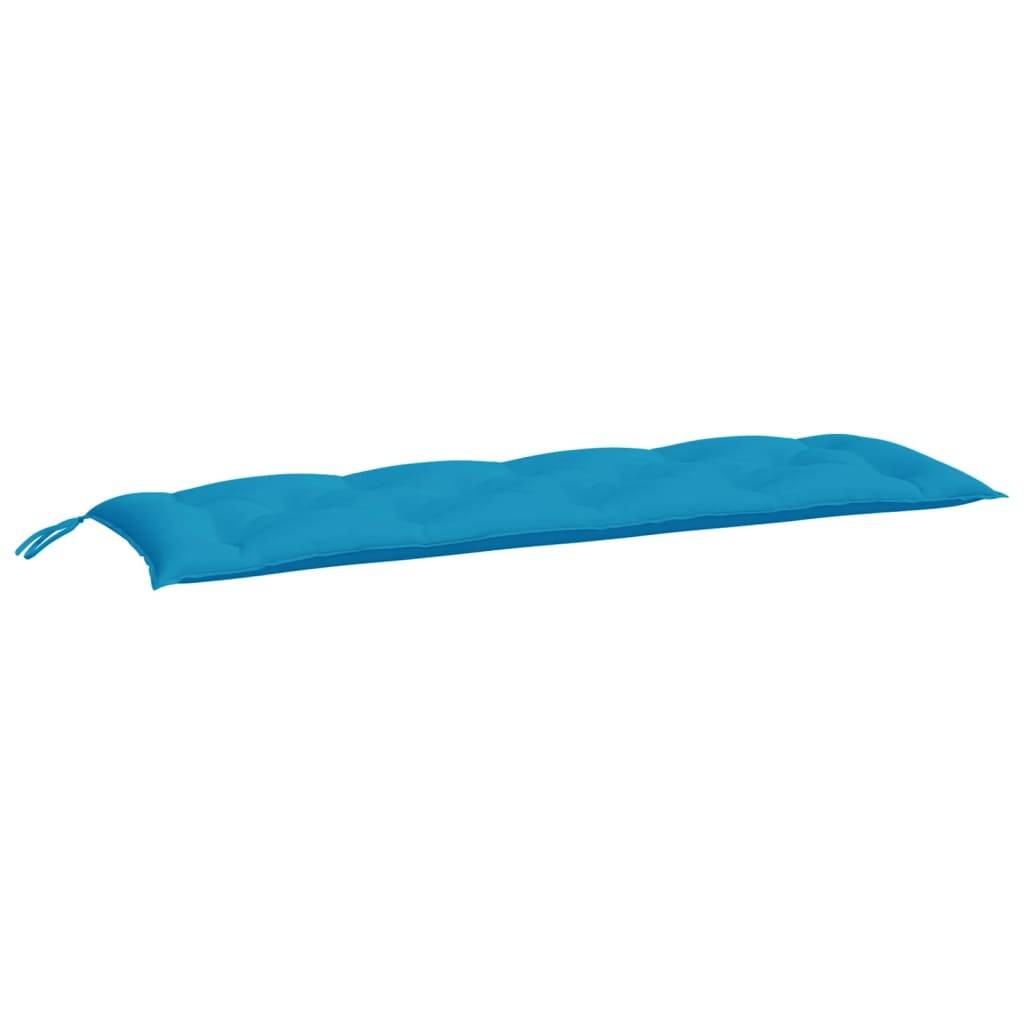 vidaXL Gartenbank-Auflage Hellblau 150x50x7 cm Oxford-Gewebe