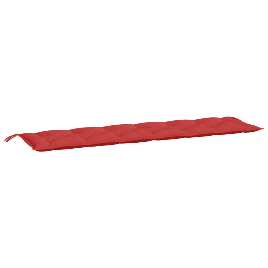 vidaXL Gartenbank-Auflagen 2 Stk. Rot 200x50x7 cm Oxford-Gewebe